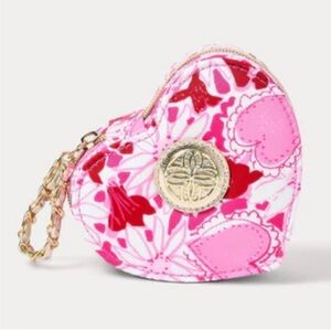 Lilly Pulitzer Pink and Red Heart Jewelry Box